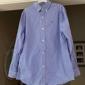 Boys small vineyard vine button down shirt